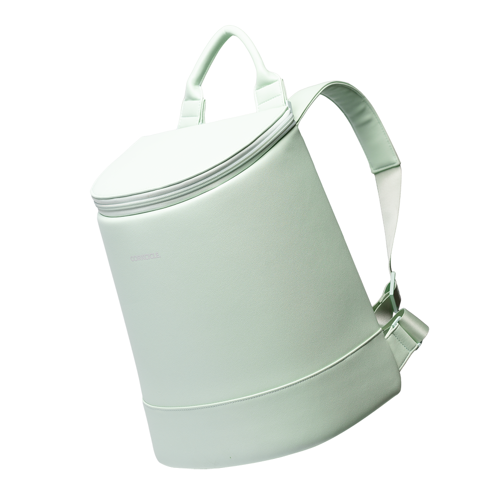 Eola Bucket Cooler Bag - Sage Mist - Vegan Leather